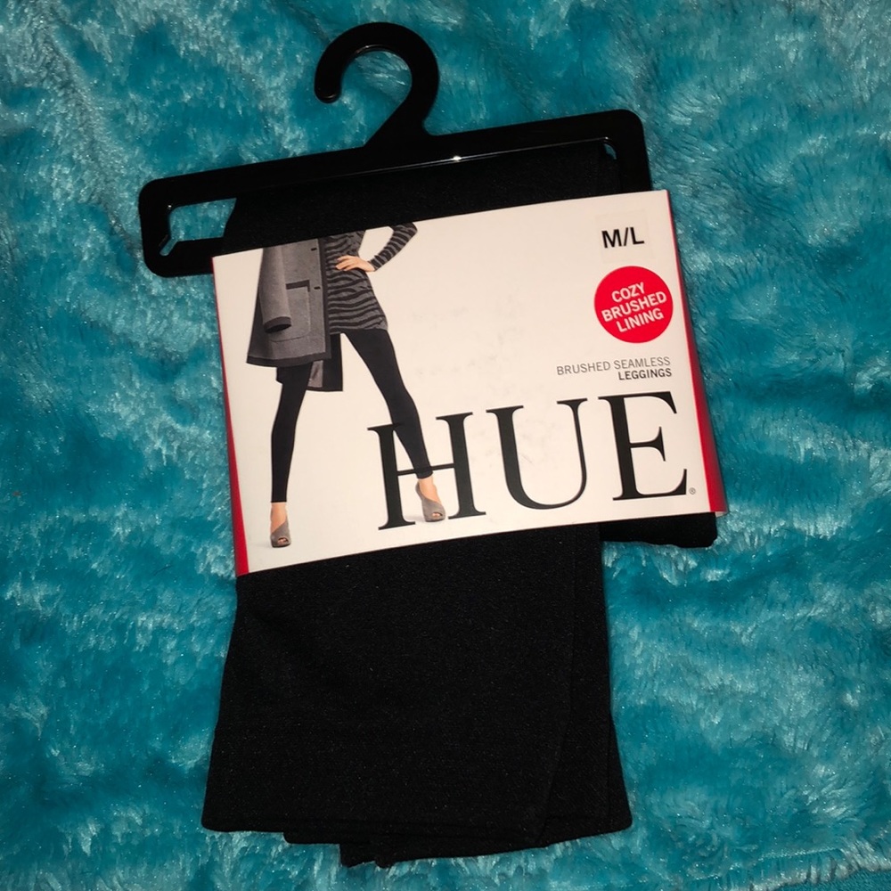 Hue Black Brushed Seamless Leggings